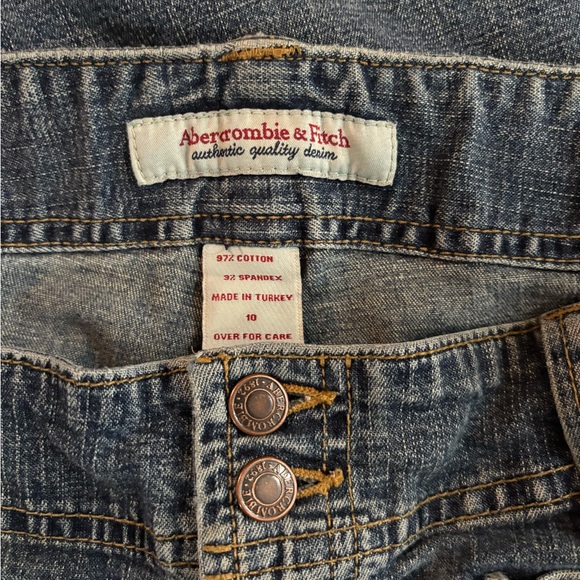 Women’s A & F Y2K Denim/Distressed Vintage Low Rise Flare Jeans! - Picture 7 of 7